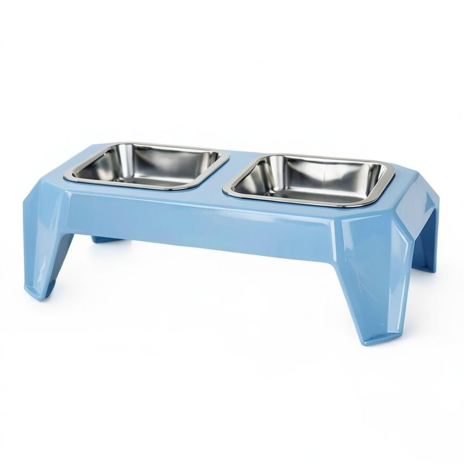 Ps Square Double Pet Bowl