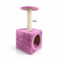 Sin Cheng Paw Printed Cat Scratching Post (Pink)