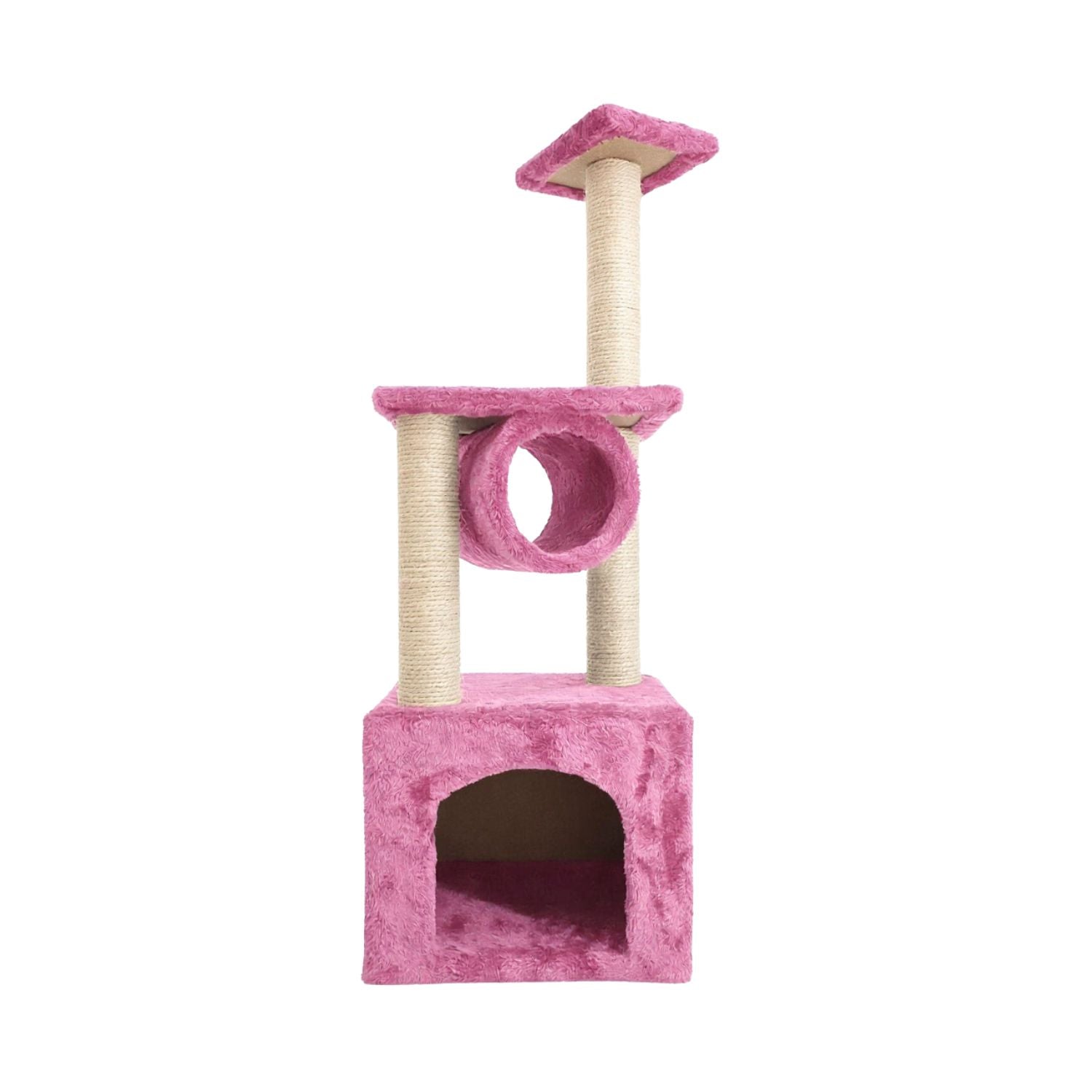 Sin Cheng 3 Tier Cat Scratching Post (Pink)