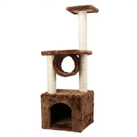 Sin Cheng 3 Tier Cat Scratching Post (Brown)