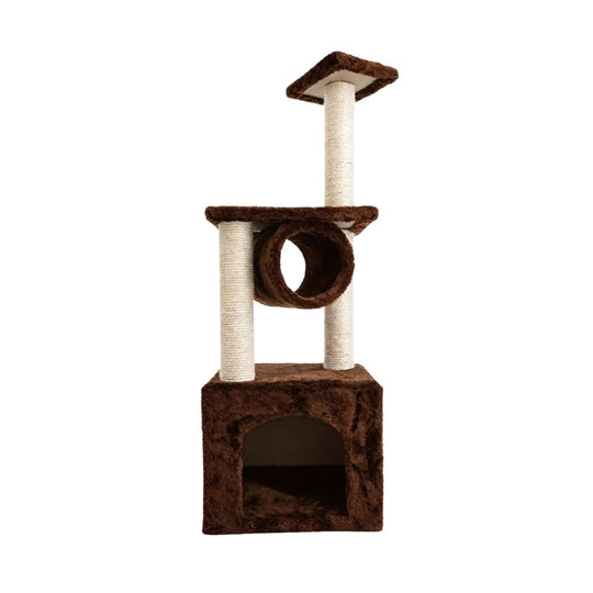Sin Cheng 3 Tier Cat Scratching Post (Brown)