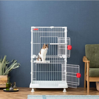 Iris 2 Tier Mini Cat Cage PMCC115 (White)