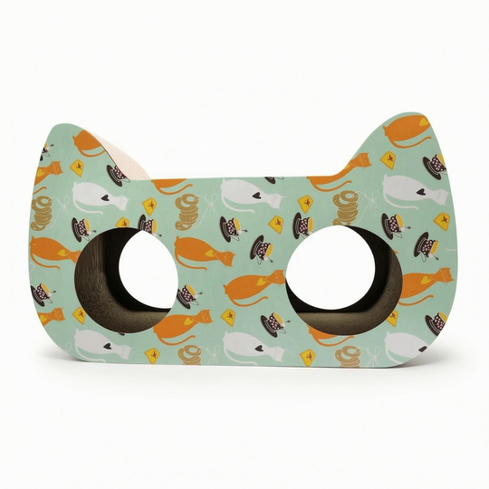 Ps Cat Head With 2 Holes Scratch Board
