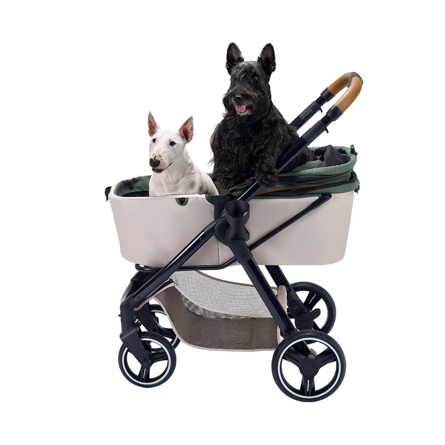 Ibiyaya Retro Luxe Pet Stroller 2.0 (Soft Sage)