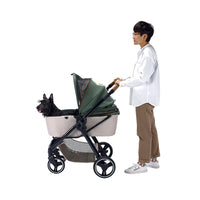 Ibiyaya Retro Luxe Pet Stroller 2.0 (Soft Sage)