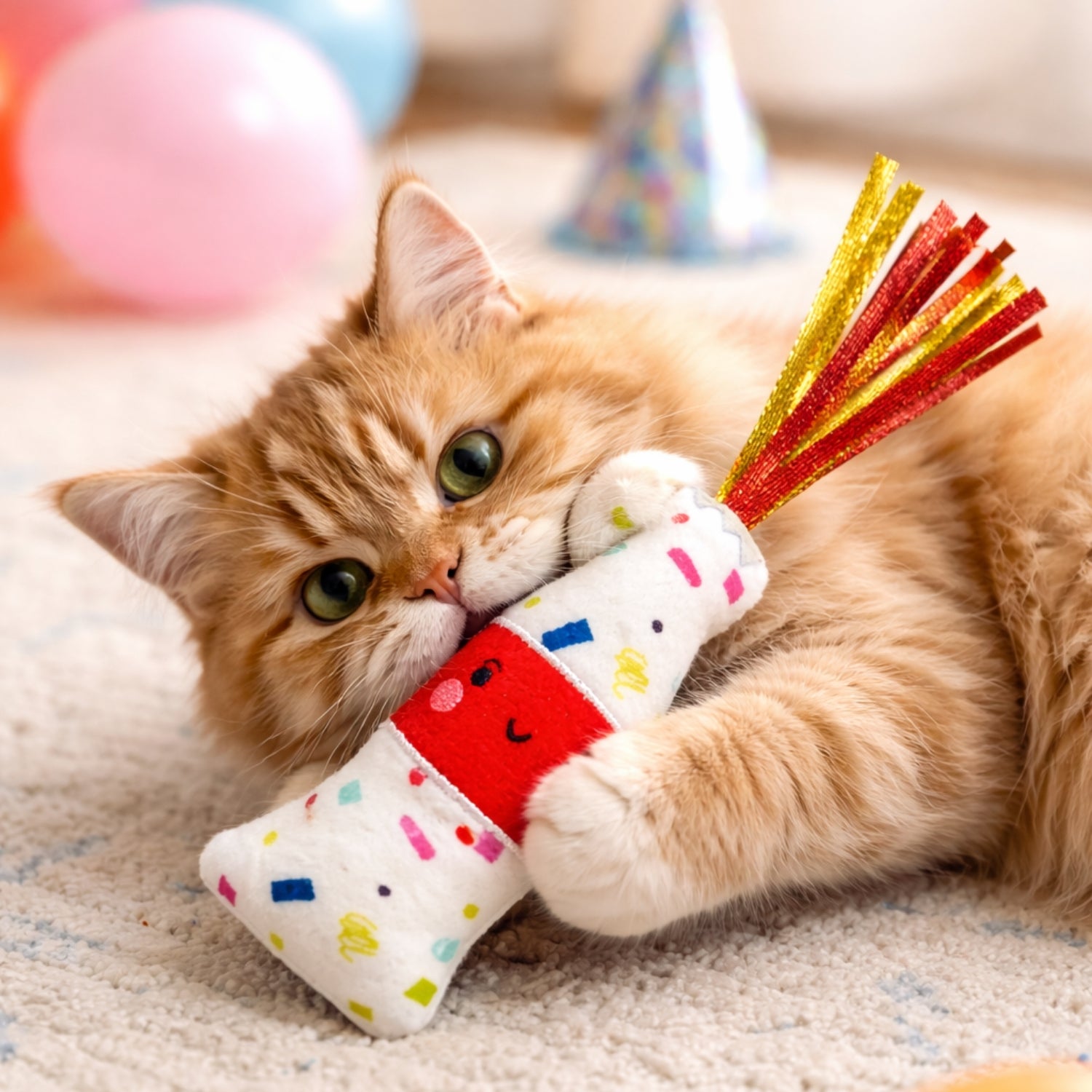 Ps Fofos Birthday Bottle Drink with Catnip Cat Toy