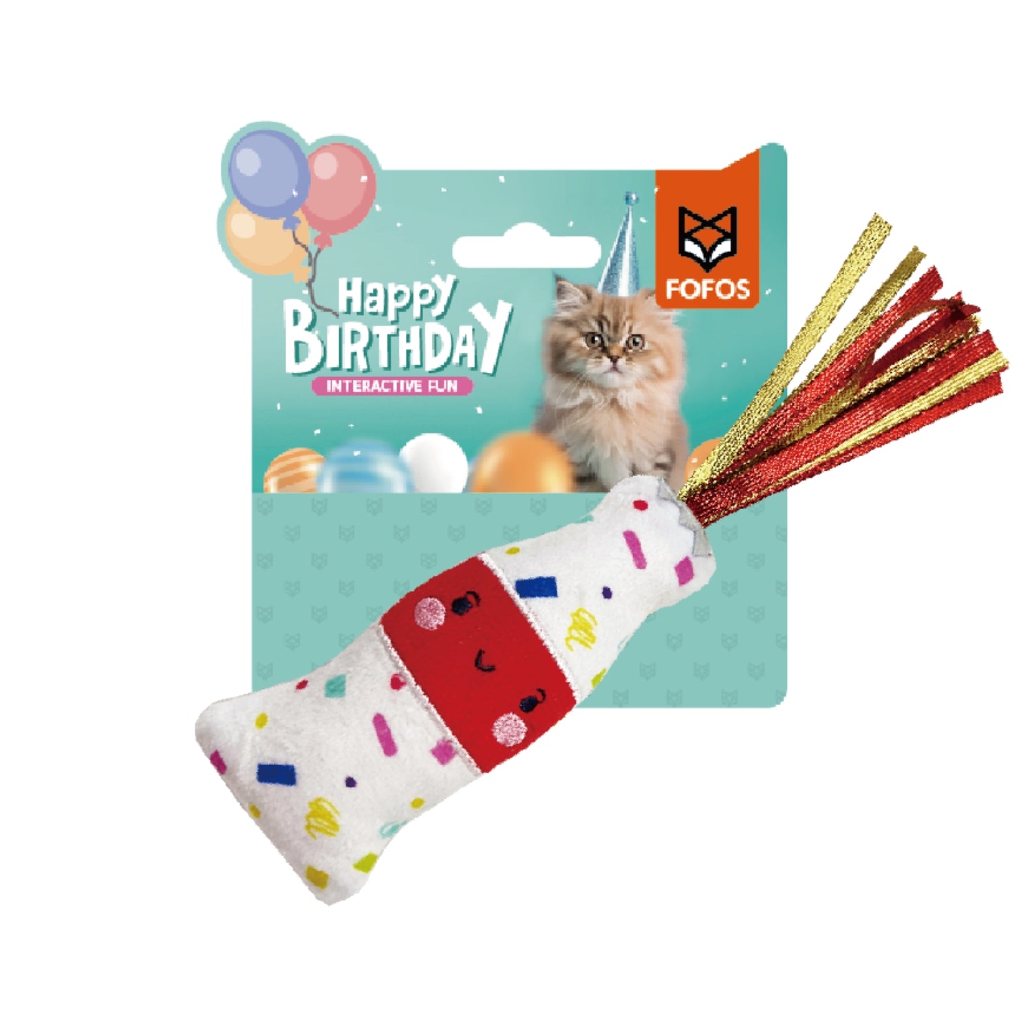 Ps Fofos Birthday Bottle Drink with Catnip Cat Toy