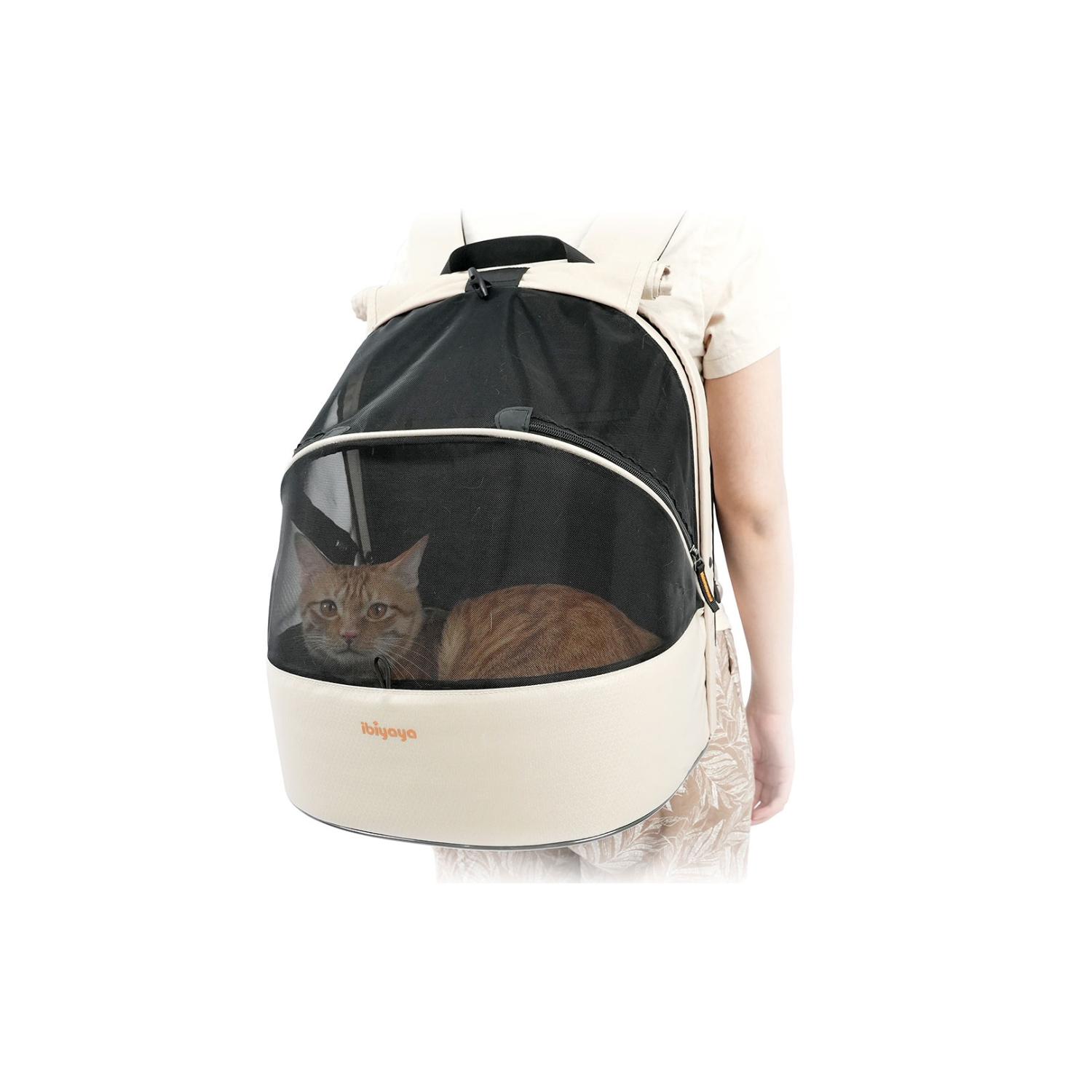 Ibiyaya Panorama Zipper-Free Small Pet Travel Carrier