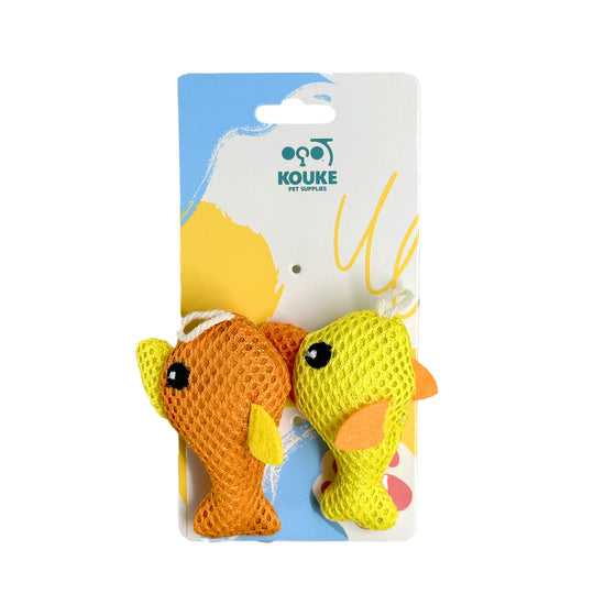 Ps Kouke Net Twin Fish Cat Toy