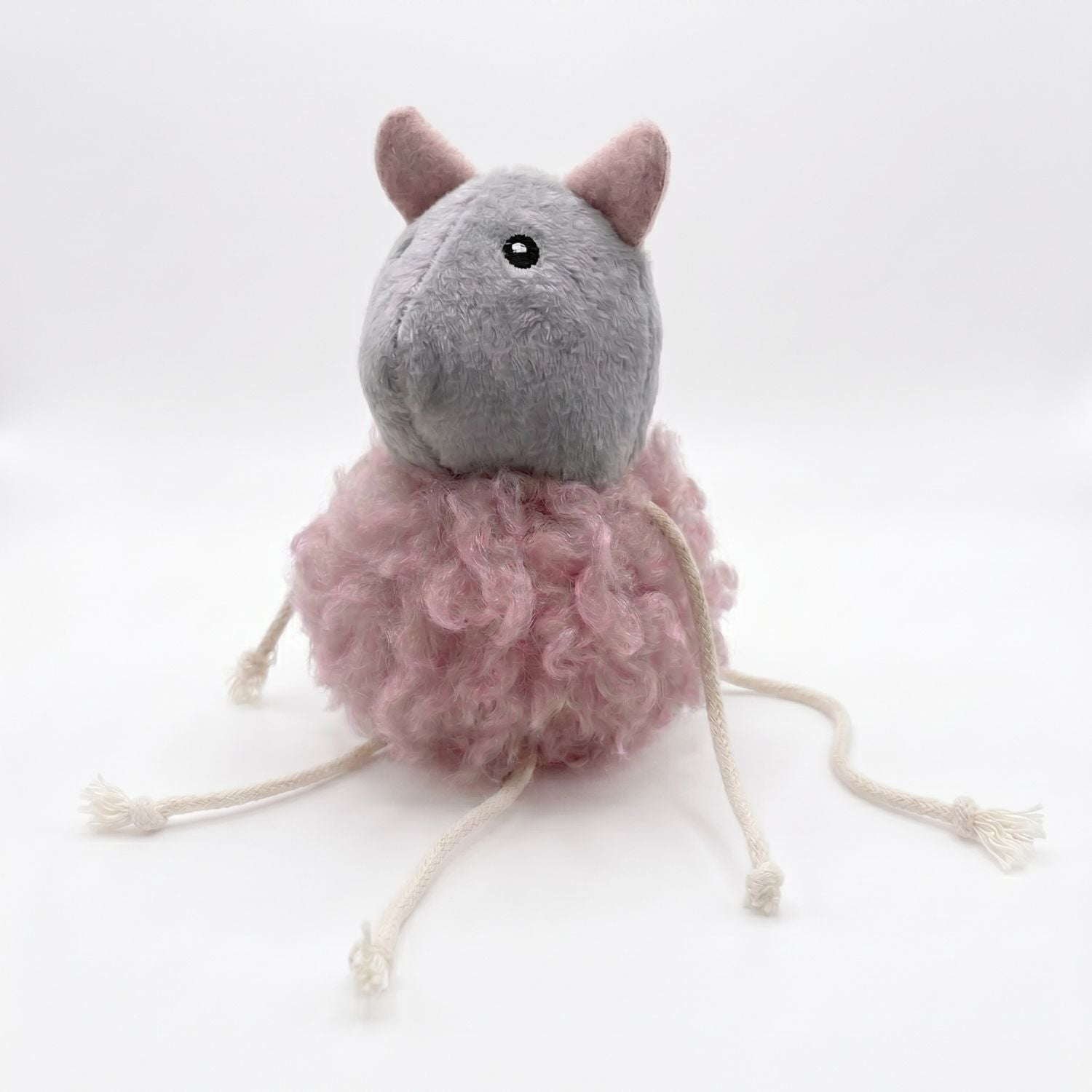 Kara Elastic Rope Pink Mouse Cat Toy