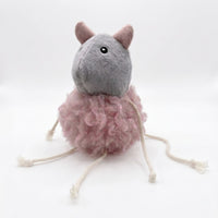 Kara Elastic Rope Pink Mouse Cat Toy