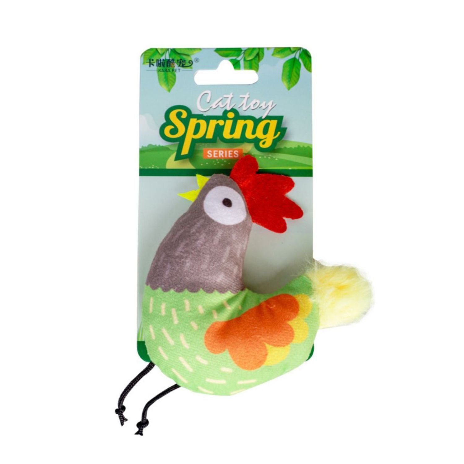 Kara Spring Rooster Cat Toy