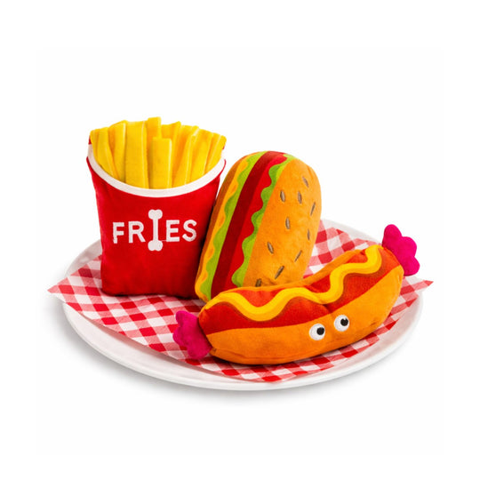 Kara Super Delicious Fast Food Set Squeaky Dog Toy