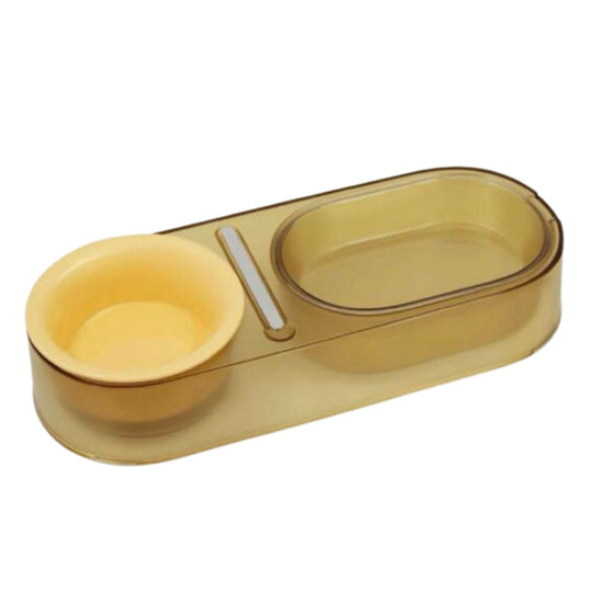 Carno Translucent 2 in 1 Pet Bowl