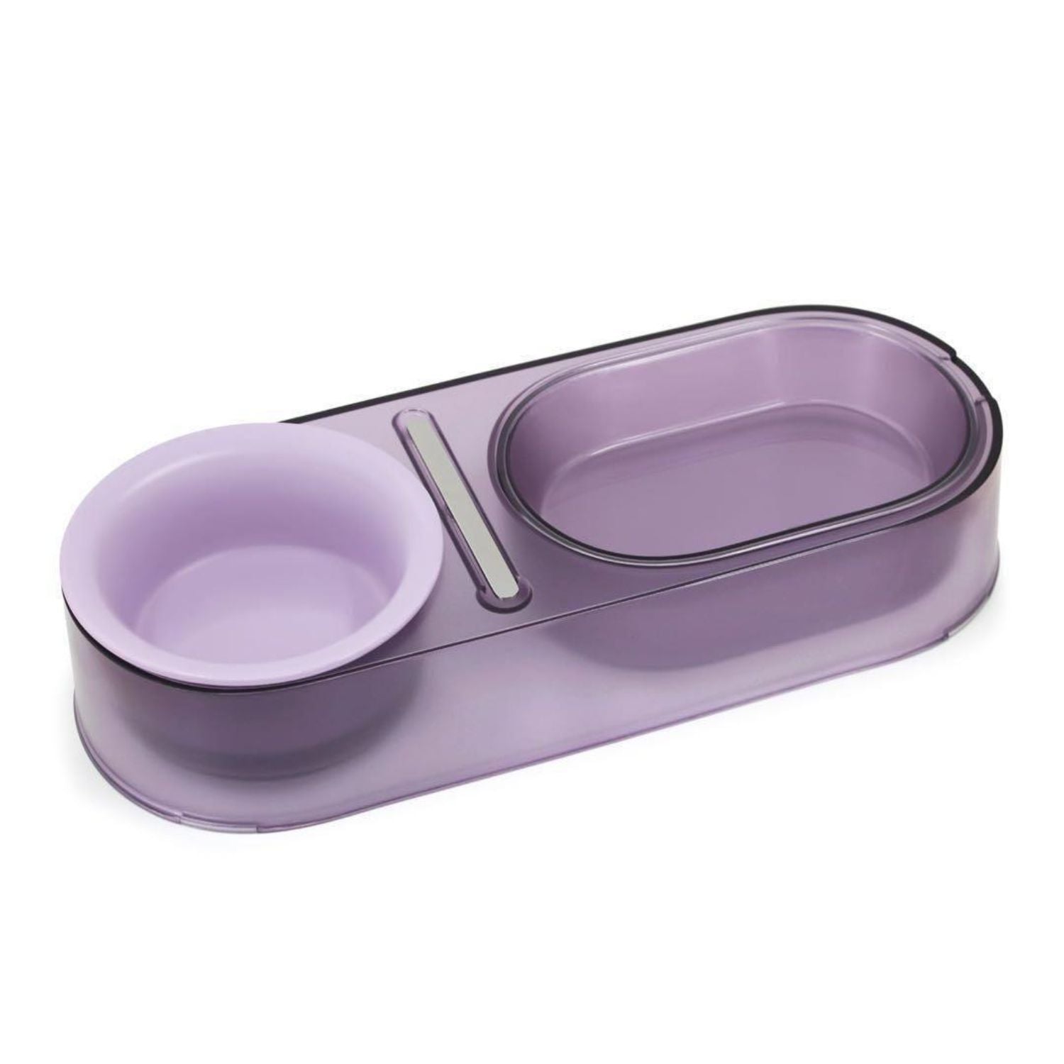 Carno Translucent 2 in 1 Pet Bowl