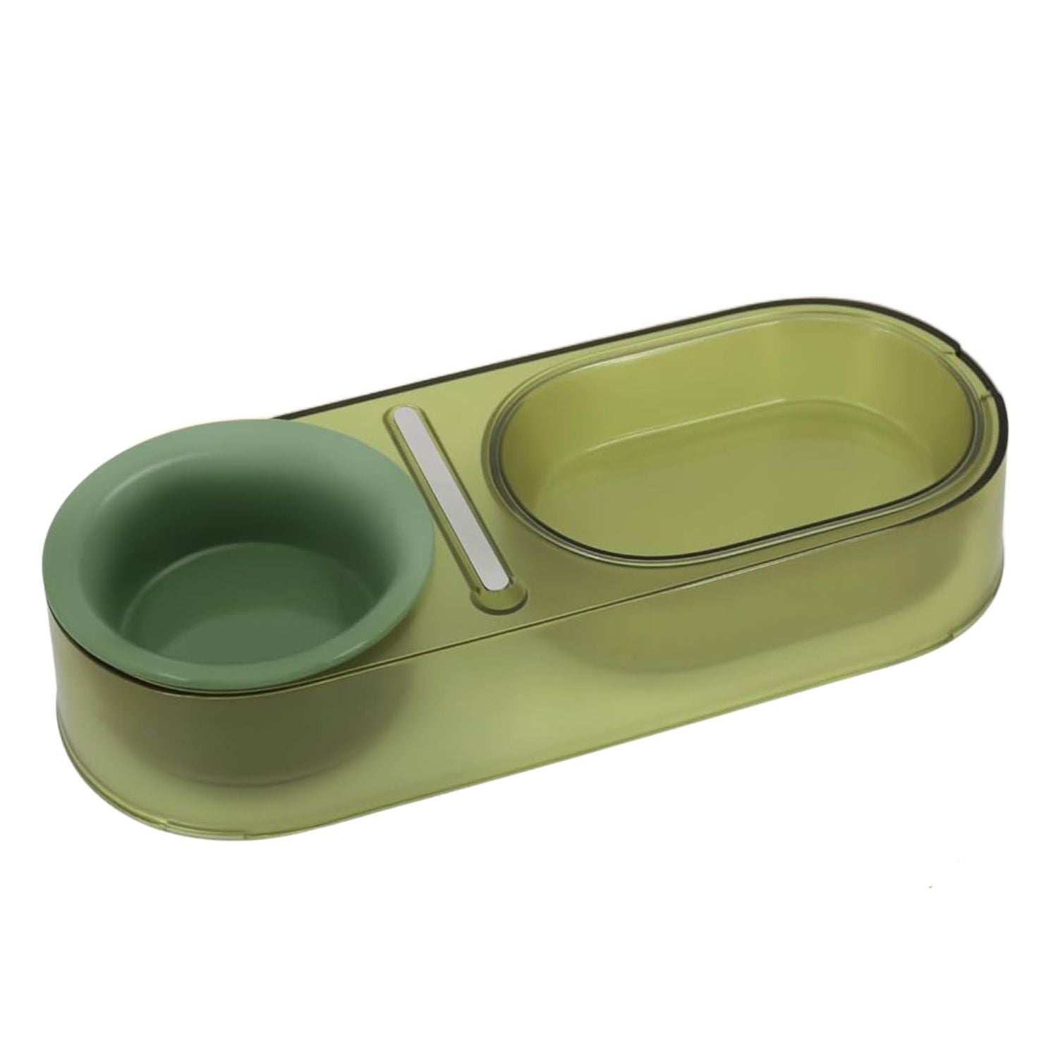 Carno Translucent 2 in 1 Pet Bowl