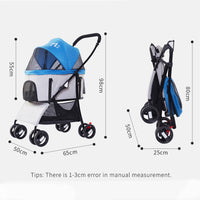 Hapair Folding 4-Wheeled Detachable Stroller