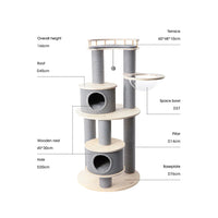 HoneyPotCat Majestic Reinforced Multi-Level Cat Tree