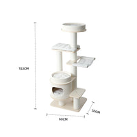HoneyPotCat Purring Multi-Tier Plush & Sisal Deluxe Cat Tree