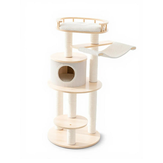 HoneyPotCat Enduring Comfort Sisal & Wood Tree