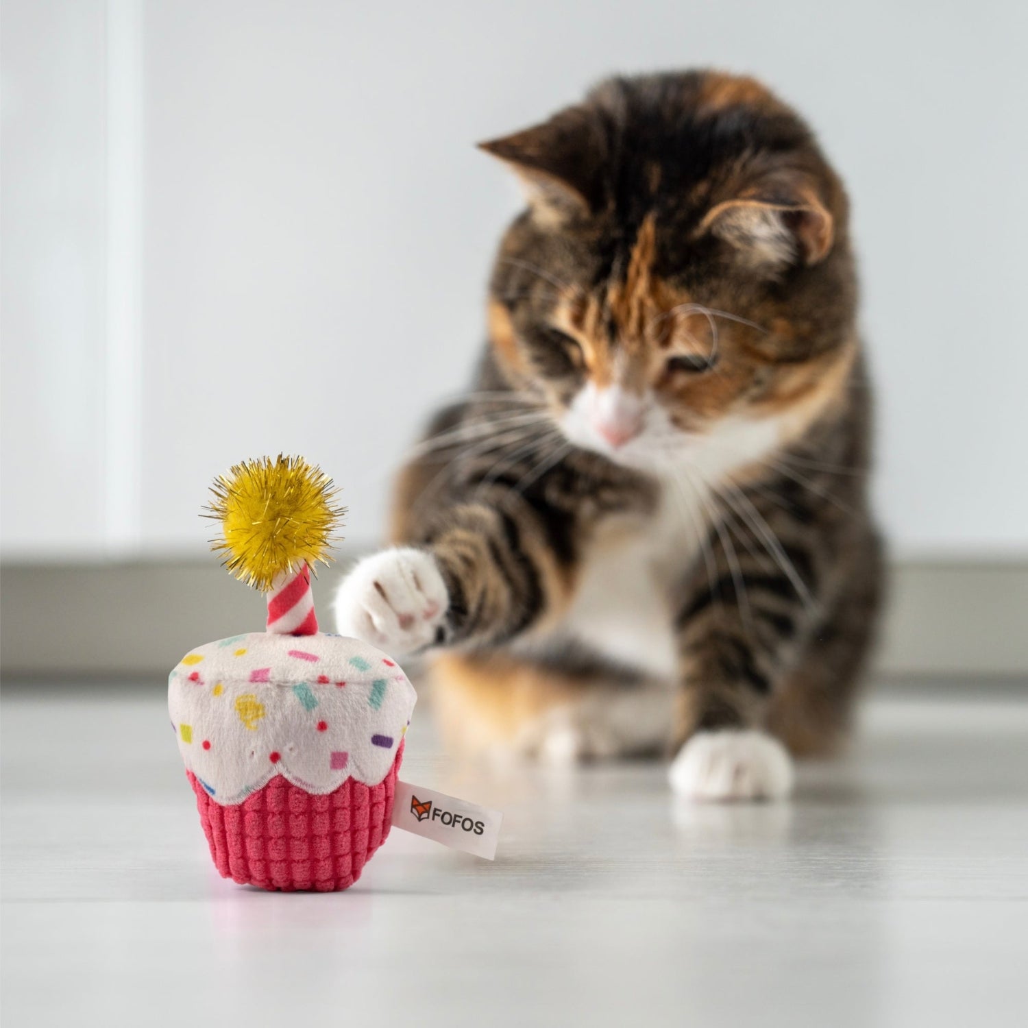 Ps Fofos Birthday Cake with Catnip Cat Toy