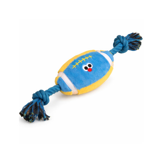 Ps Petsville Rugby Squeaky Plush Dog Toy