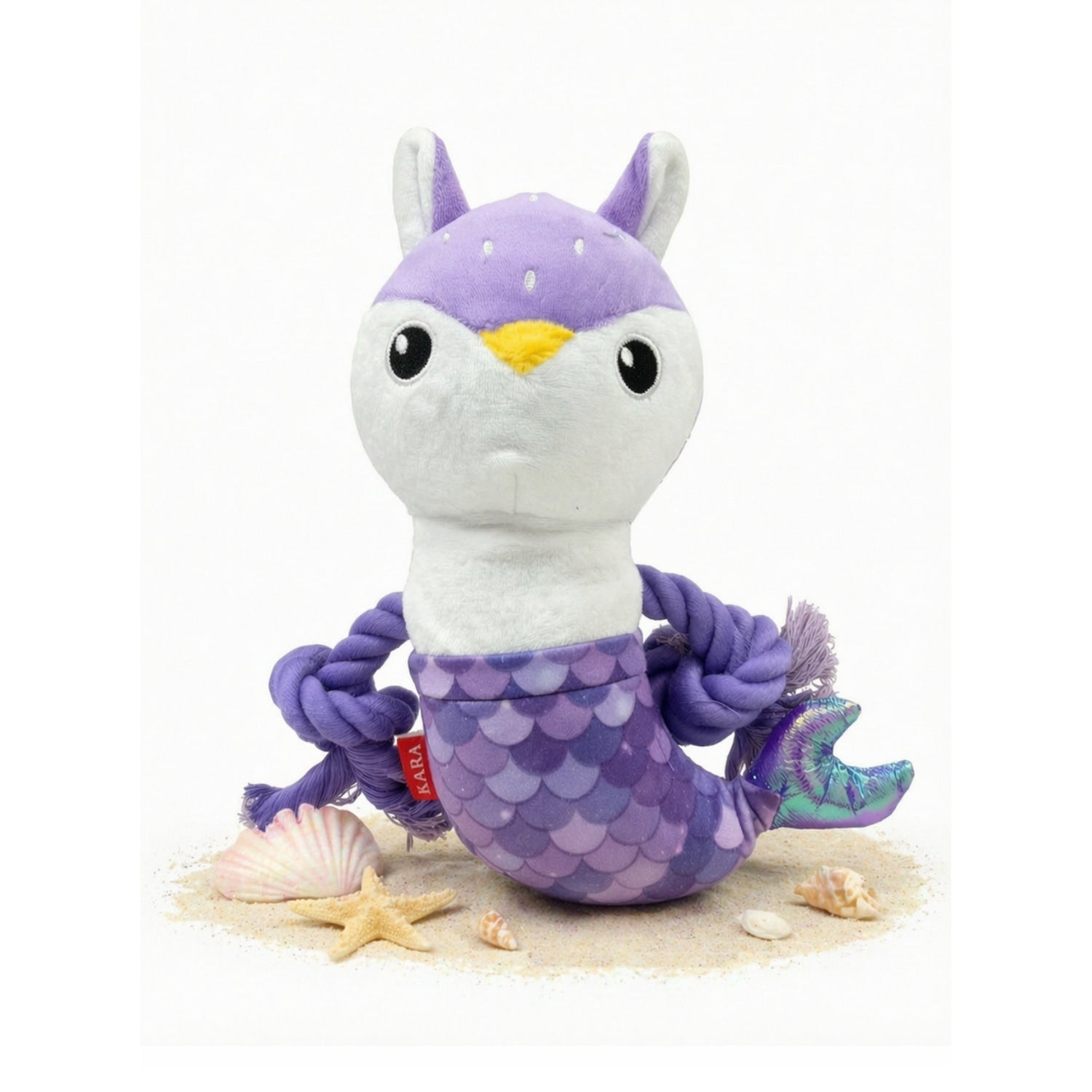 Kara Purple Mermaid Squeaky Plush Toy