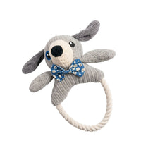 Kara Doggy Dog Toy with Rope Ring