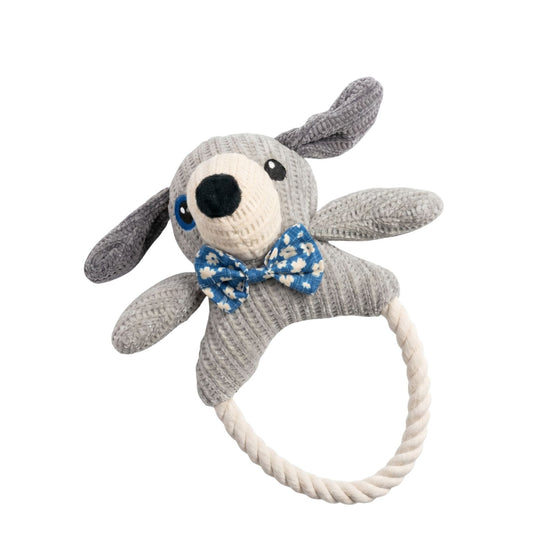 Kara Doggy Dog Toy with Rope Ring