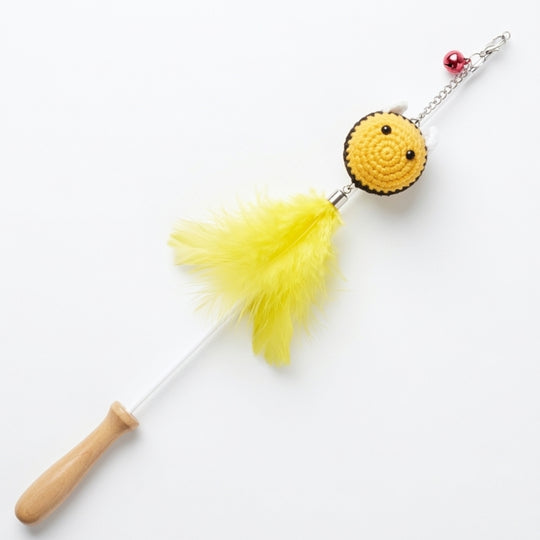 Ps Little Bee with Feather Cat Teaser Toy