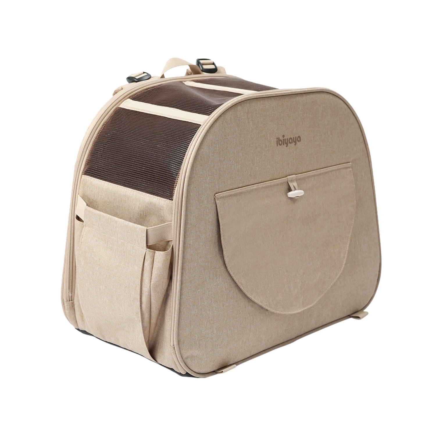 Ibiyaya The Loafer Pet Backpack Carrier Macchiato Beige