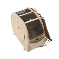 Ibiyaya The Loafer Pet Backpack Carrier Macchiato Beige