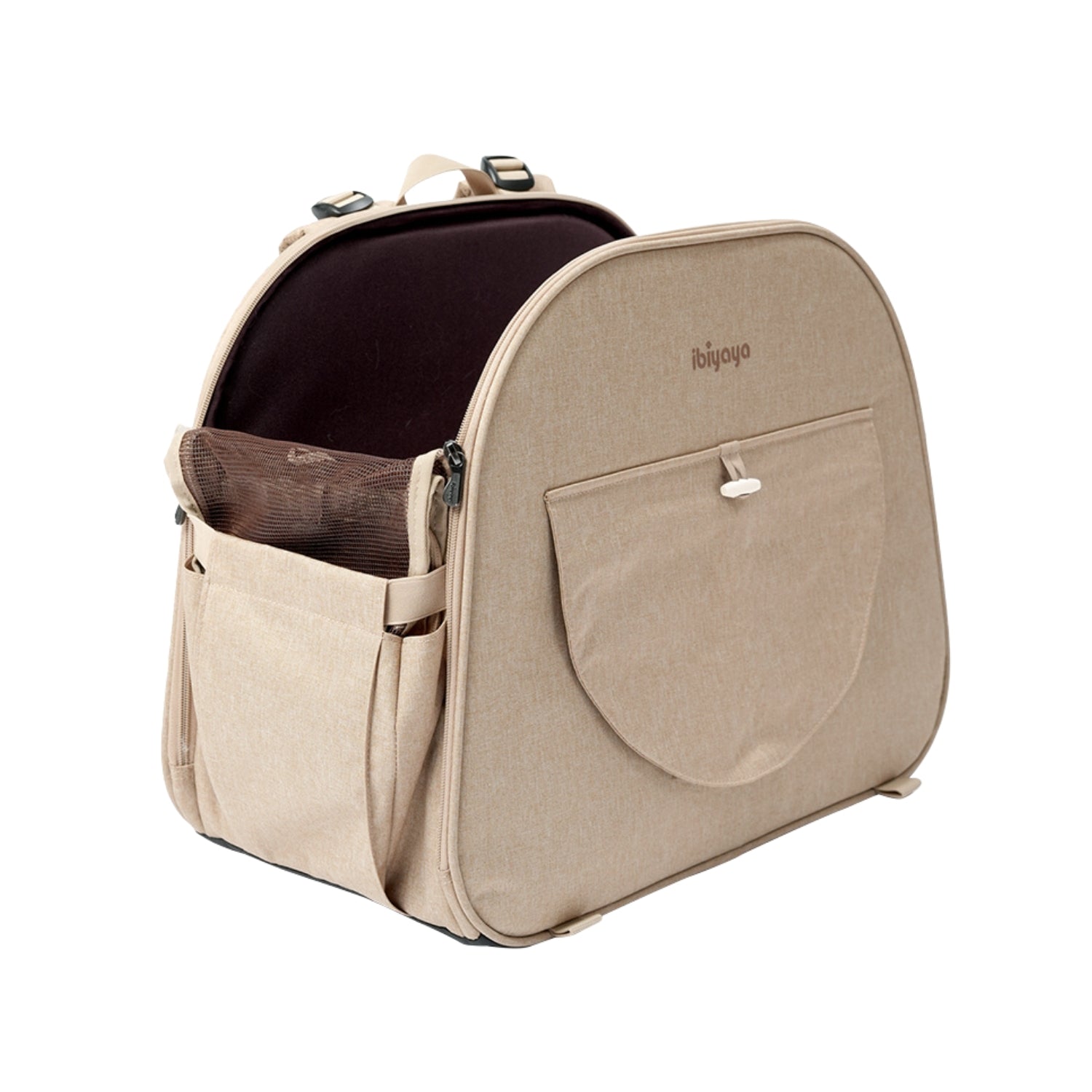Ibiyaya The Loafer Pet Backpack Carrier Macchiato Beige