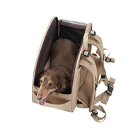 Ibiyaya The Loafer Pet Backpack Carrier Macchiato Beige