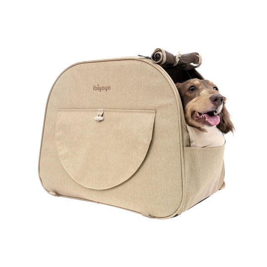 Ibiyaya The Loafer Pet Backpack Carrier Macchiato Beige