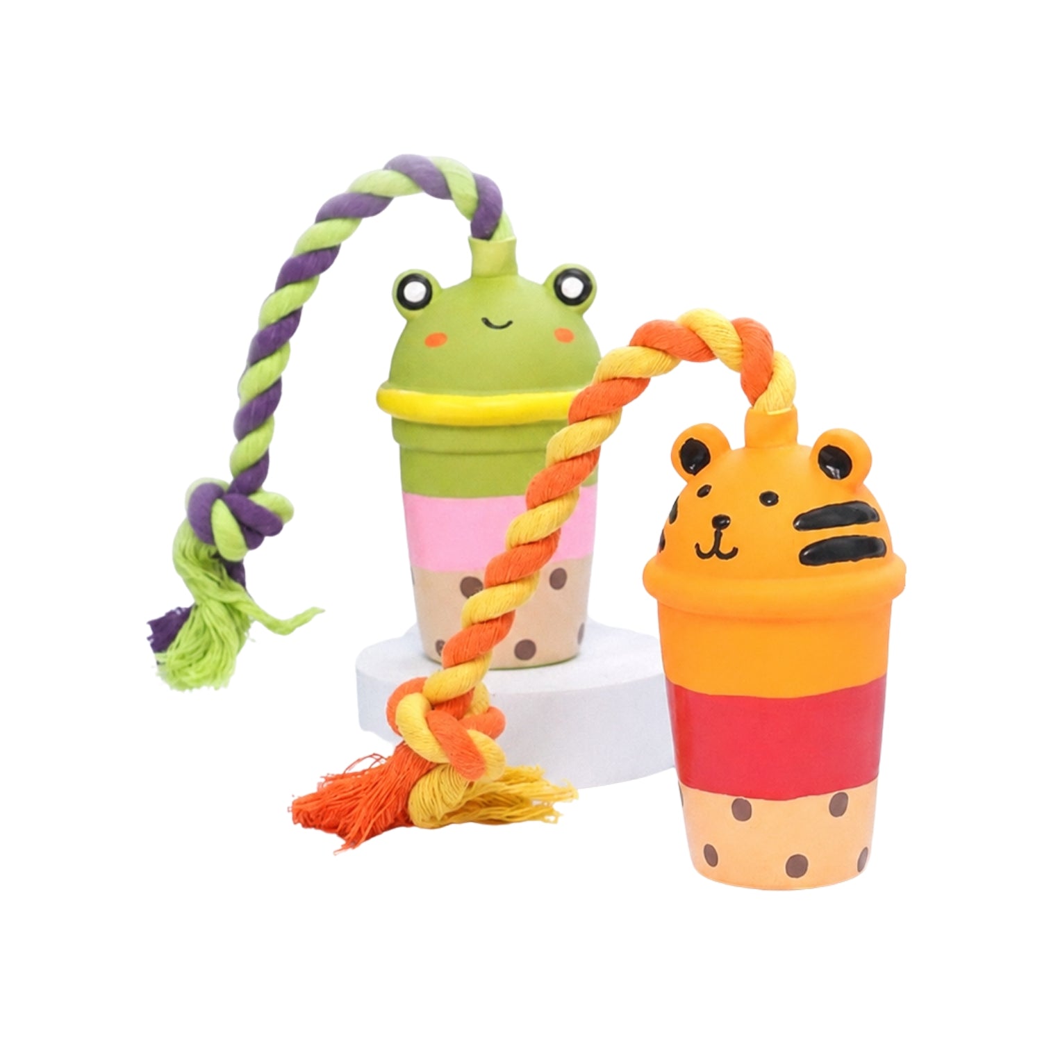 Kara Bubble Tea Latex Squeaky Dog Toy