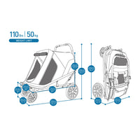 Ibiyaya Grand Cruiser Large Dog Stroller