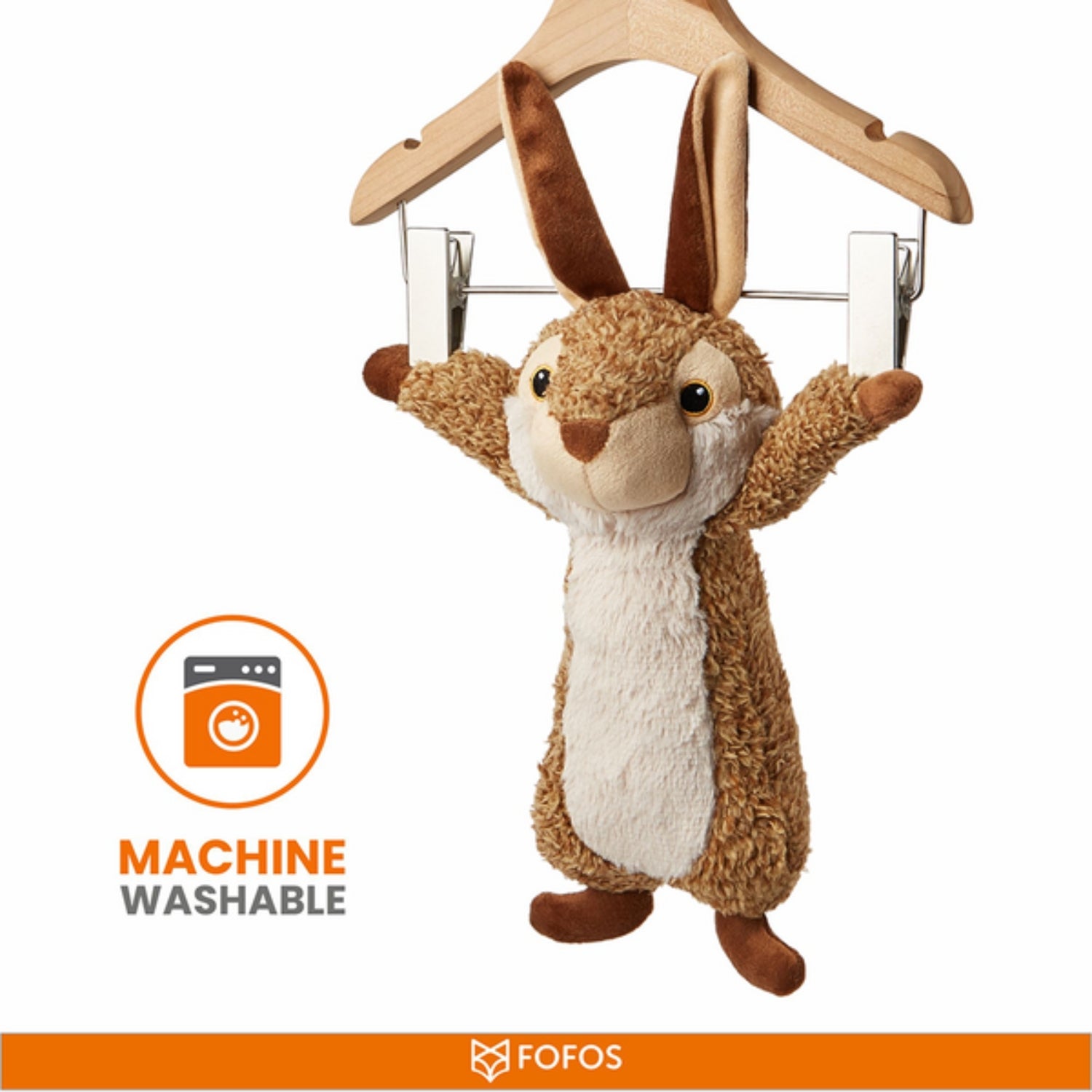 Ps Fofos Rabbit Squeaky Plush Dog Toy