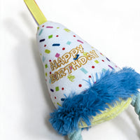 Ps Fofos Birthday Hat Squeaky Plush Dog Toy