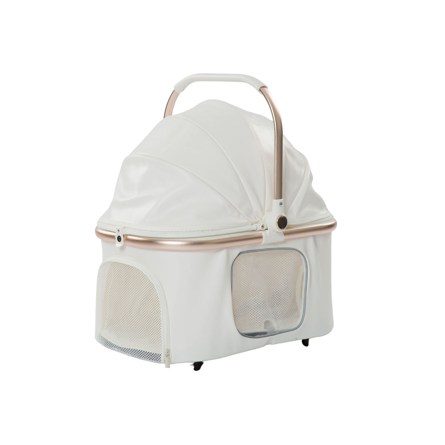 Hapair Luxury Plus Small Pet PU Leather Stroller