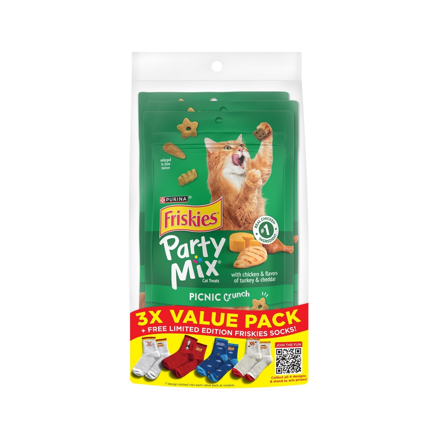 Friskies Party Mix Picnic Crunch Cat Treats Value Pack