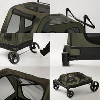 Hapair Large Oxford Easy Foldable Trolley Cart