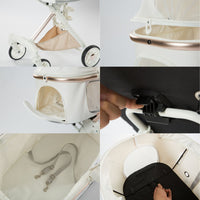 Hapair Luxury Plus Small Pet PU Leather Stroller