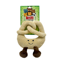Mr. Pretzel Squeaky Plush Toy