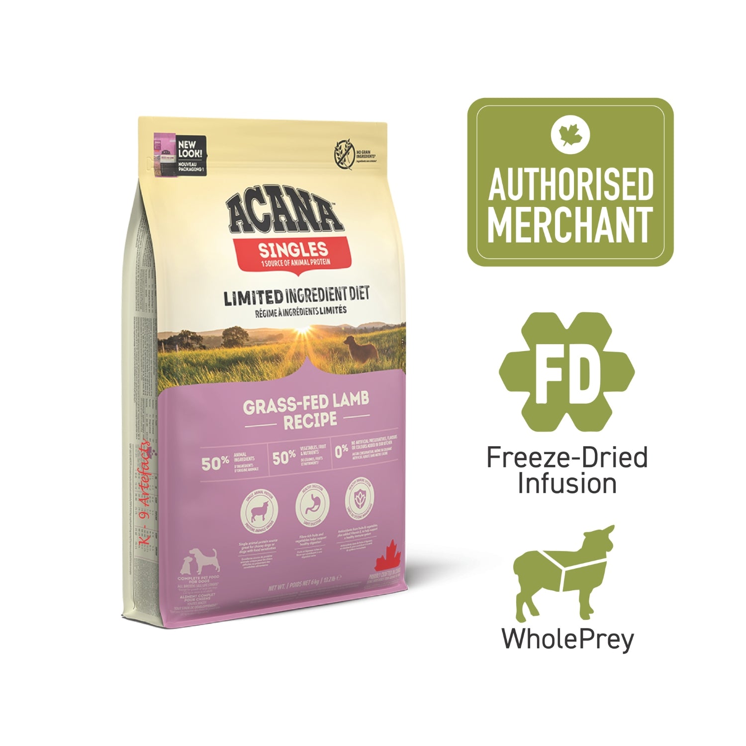 Acana Singles Grass-fed Lamb Dry Dog Food