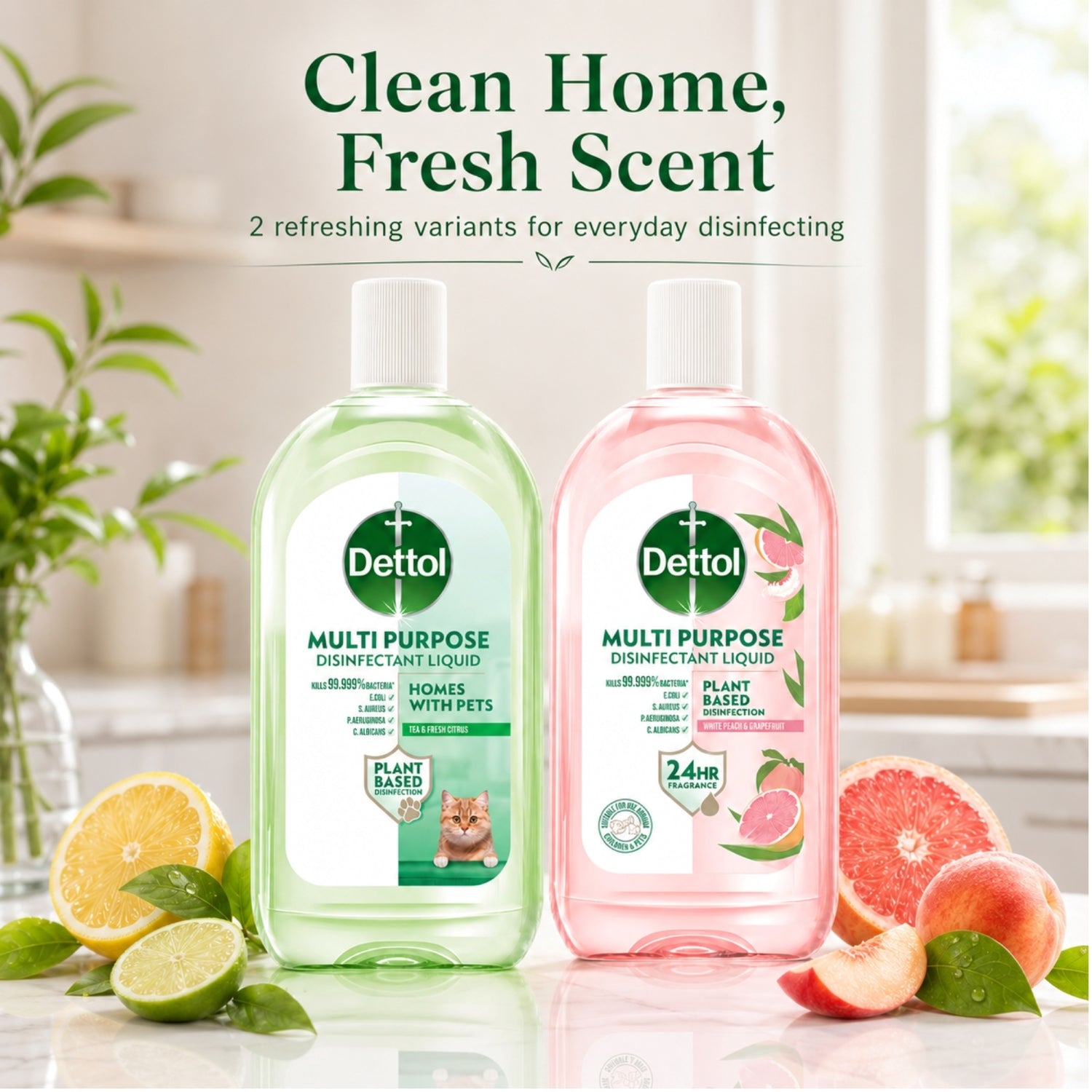 Dettol Multi Purpose Disinfectant Liquid Tea & Fresh Citrus