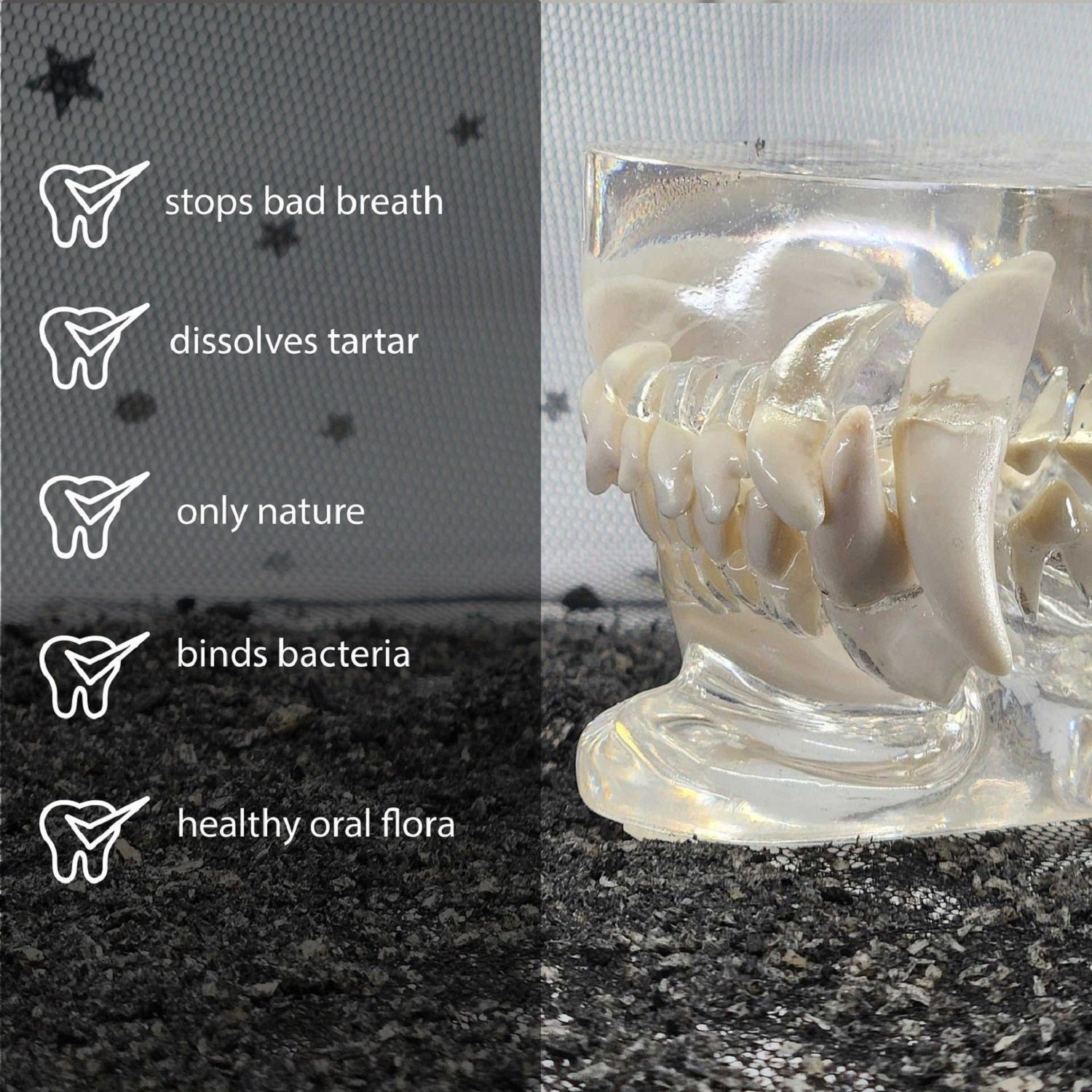 Qchefs Dog Dental Charcoal Flakes