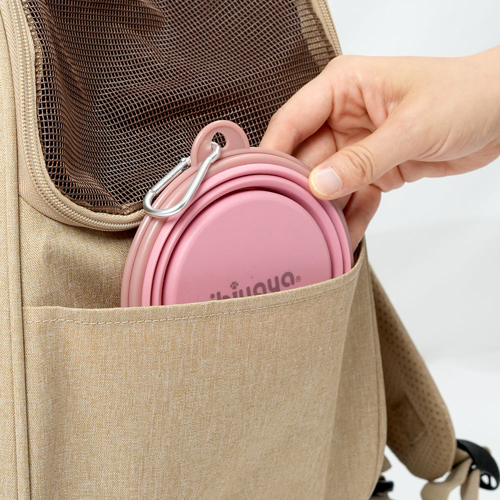 Ibiyaya The Loafer Pet Backpack Carrier Macchiato Beige