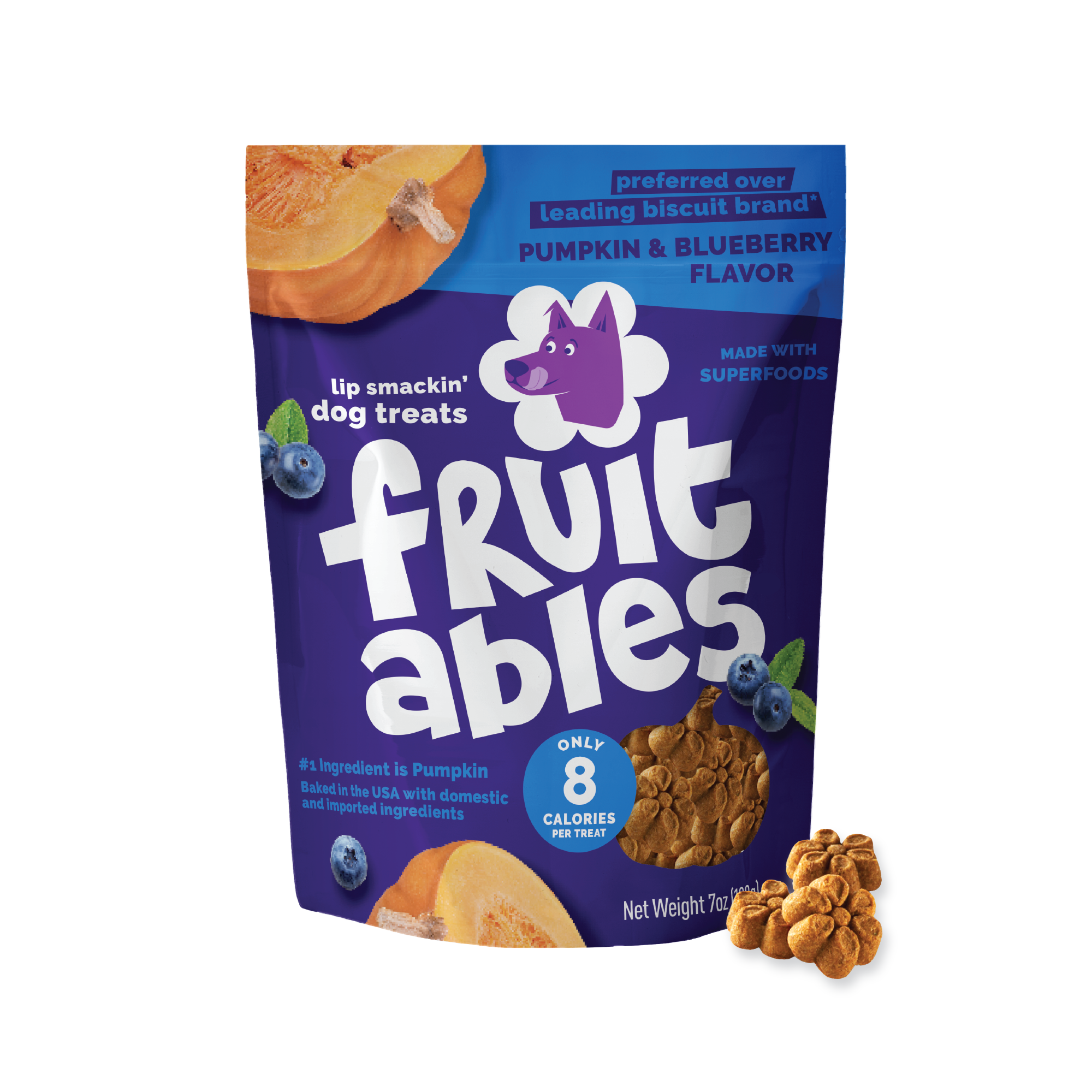 Fruitables Pumpkin & Blueberry Dog Treats