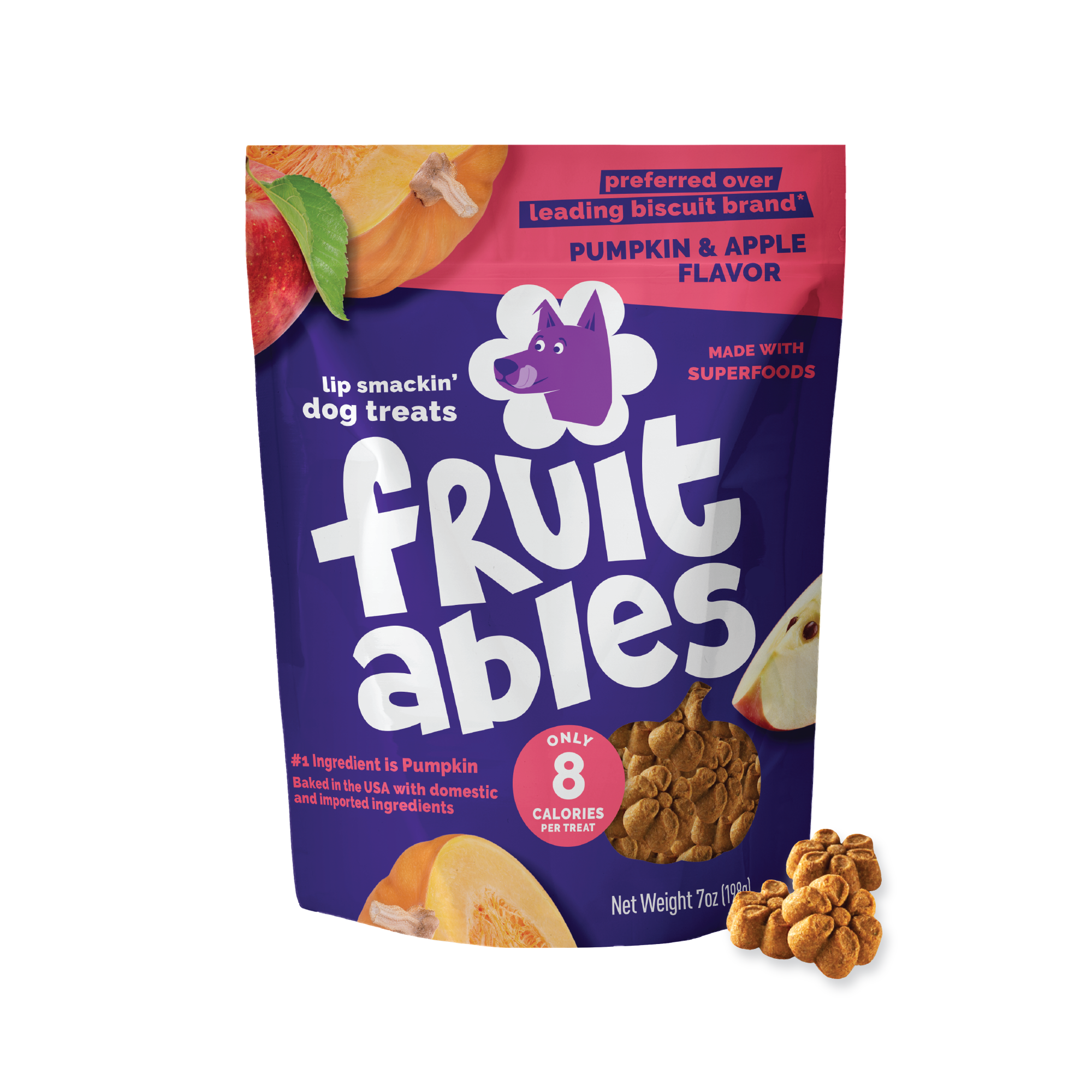 Fruitables Pumpkin & Apple Dog Treats